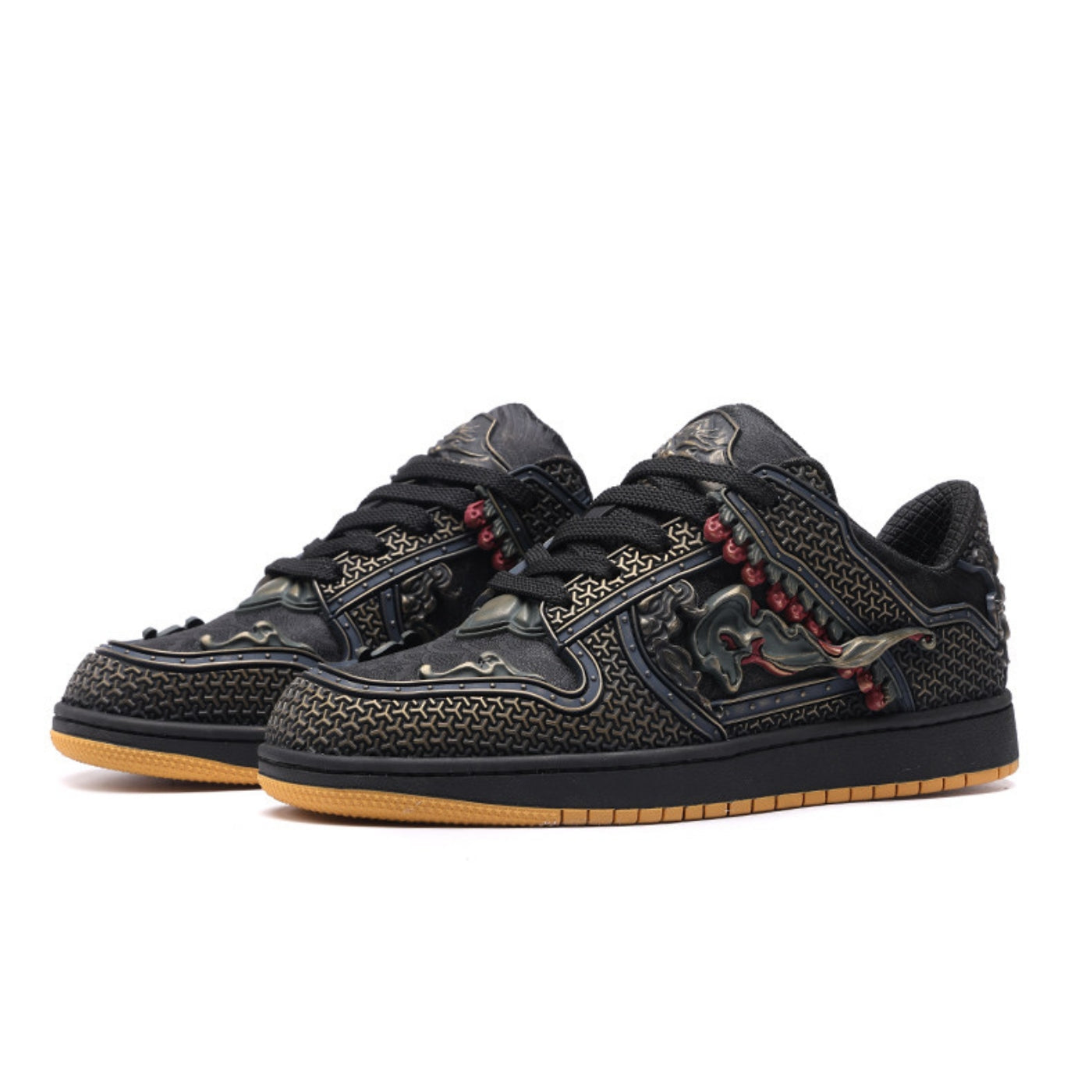 Medieval Style Lace-Up Sneakers WN23304