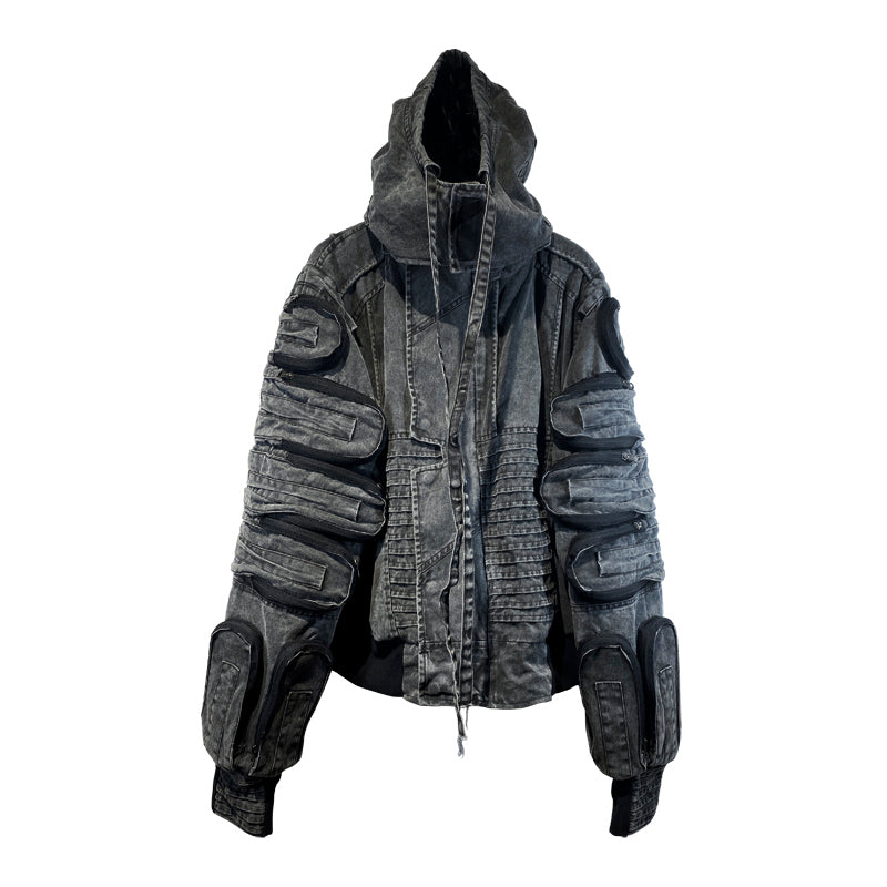 Utility Pocket Techwear Jacket WN13881