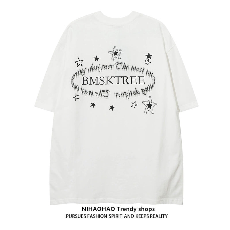 Graphic Print Oversize Short Sleeve T-Shirt WN16402