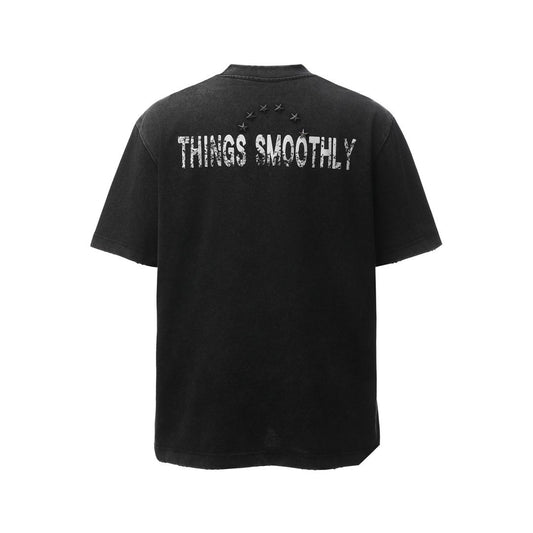Heavyweight Metal Detail Short Sleeve T-Shirt WN26024