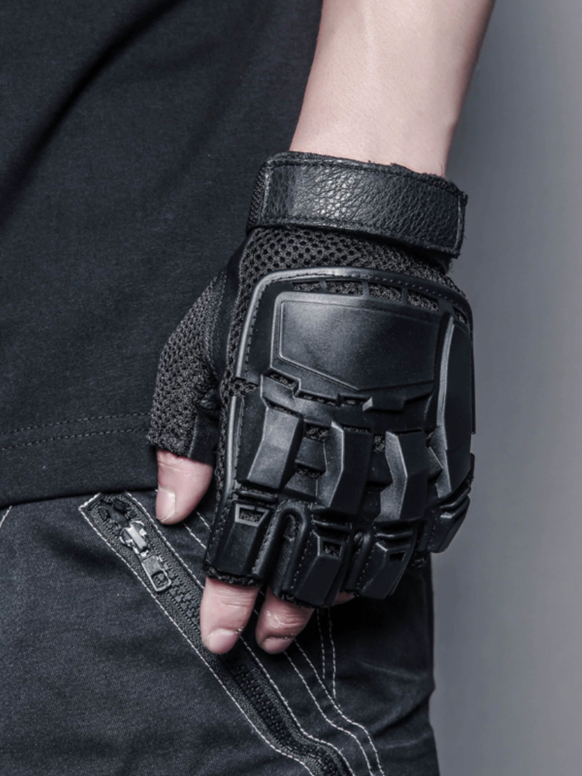 Mechanical Heavy Duty Half Finger Gloves WN22335