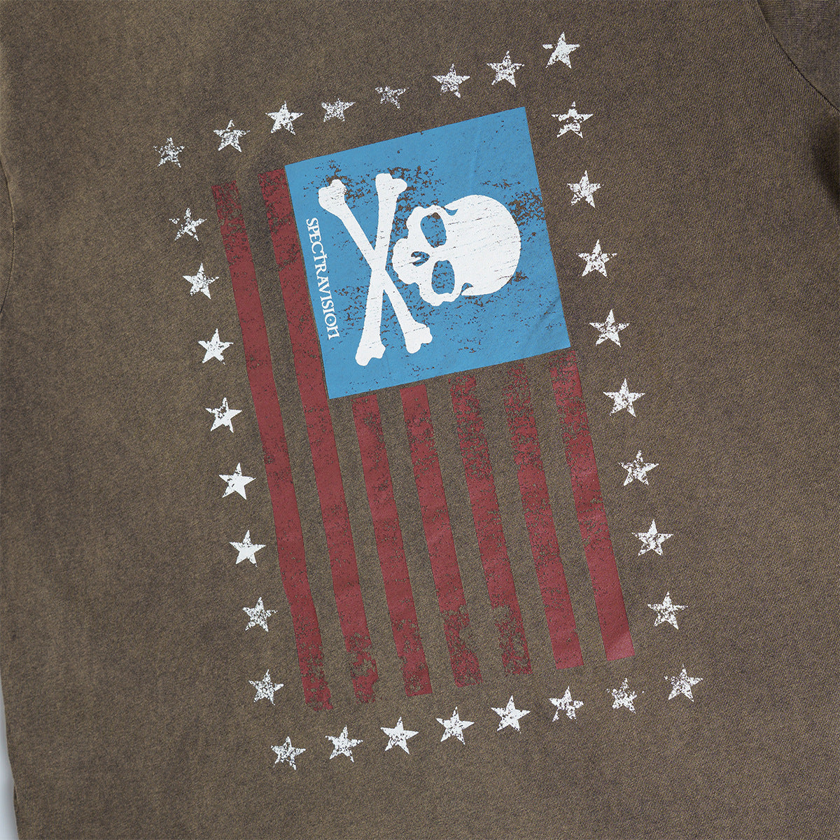 Skull Flag Washed Short Sleeve T-Shirt WN25649