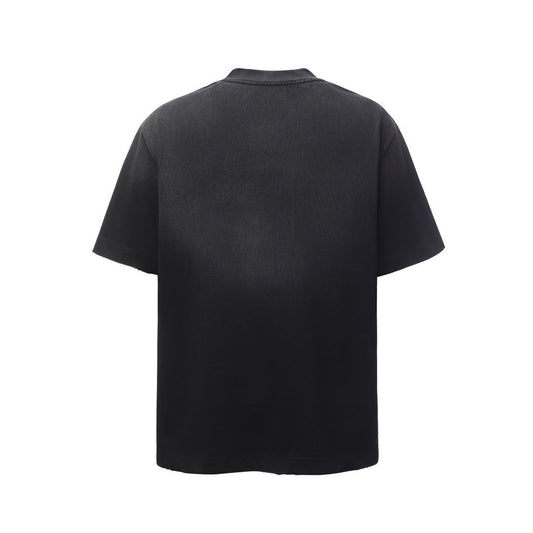 Star Rhinestone Dirty Dye Washed Short Sleeve T-Shirt WN25621