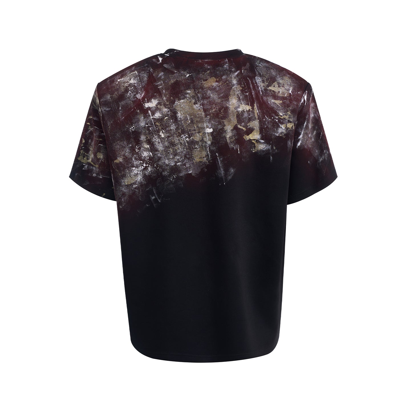 Handmade Rhinestone Paint Short Sleeve T-Shirt WN14886