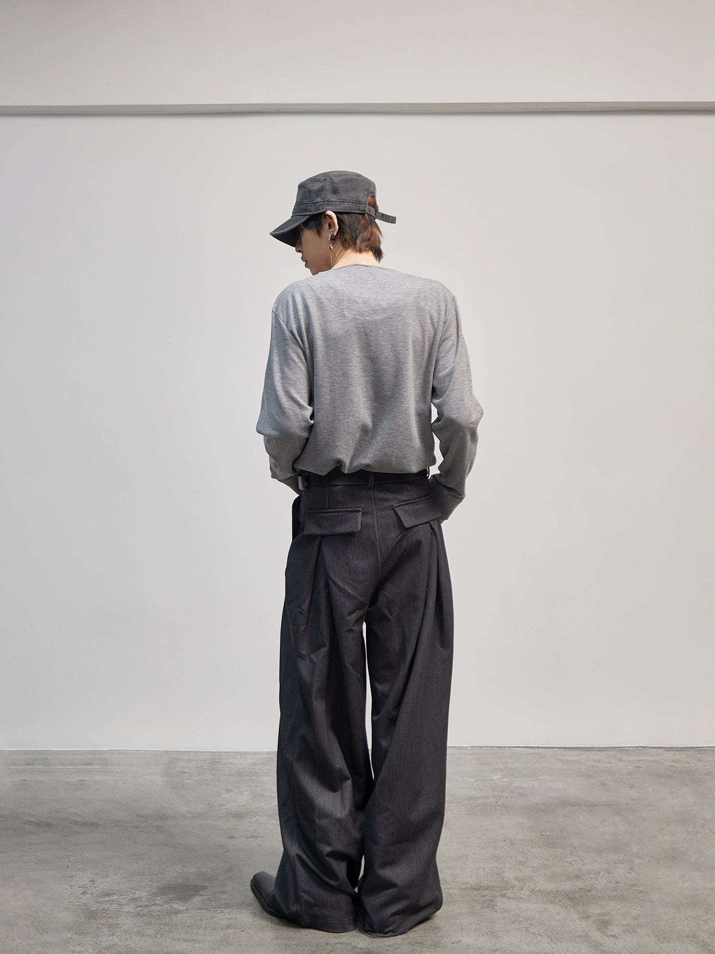 Plain Pullover Button Long Sleeve T-Shirt WN21188