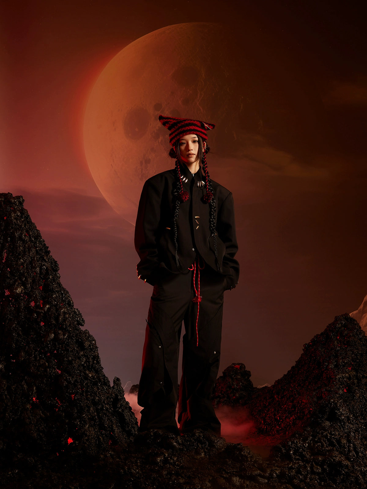 Metal Details Deconstructed Cut Short Jacket WN13501