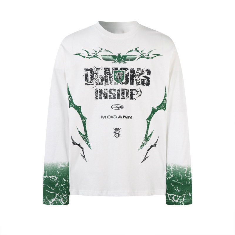 Dark Style Design Long Sleeve T-Shirt WN24272