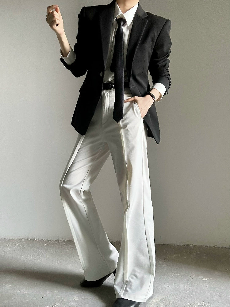 Waistband Design Flare Trousers WN19665