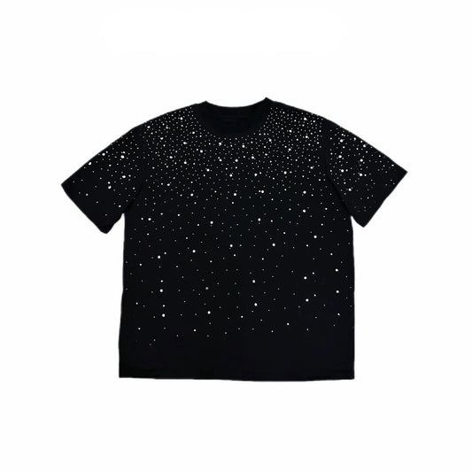Rhinestone High-Density Short Sleeve T-Shirt WN20719