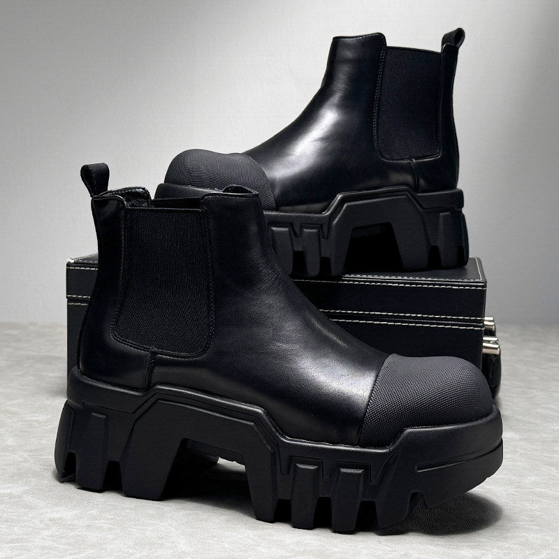 Side Gore Platform Thick Sole Short Boots WN24633