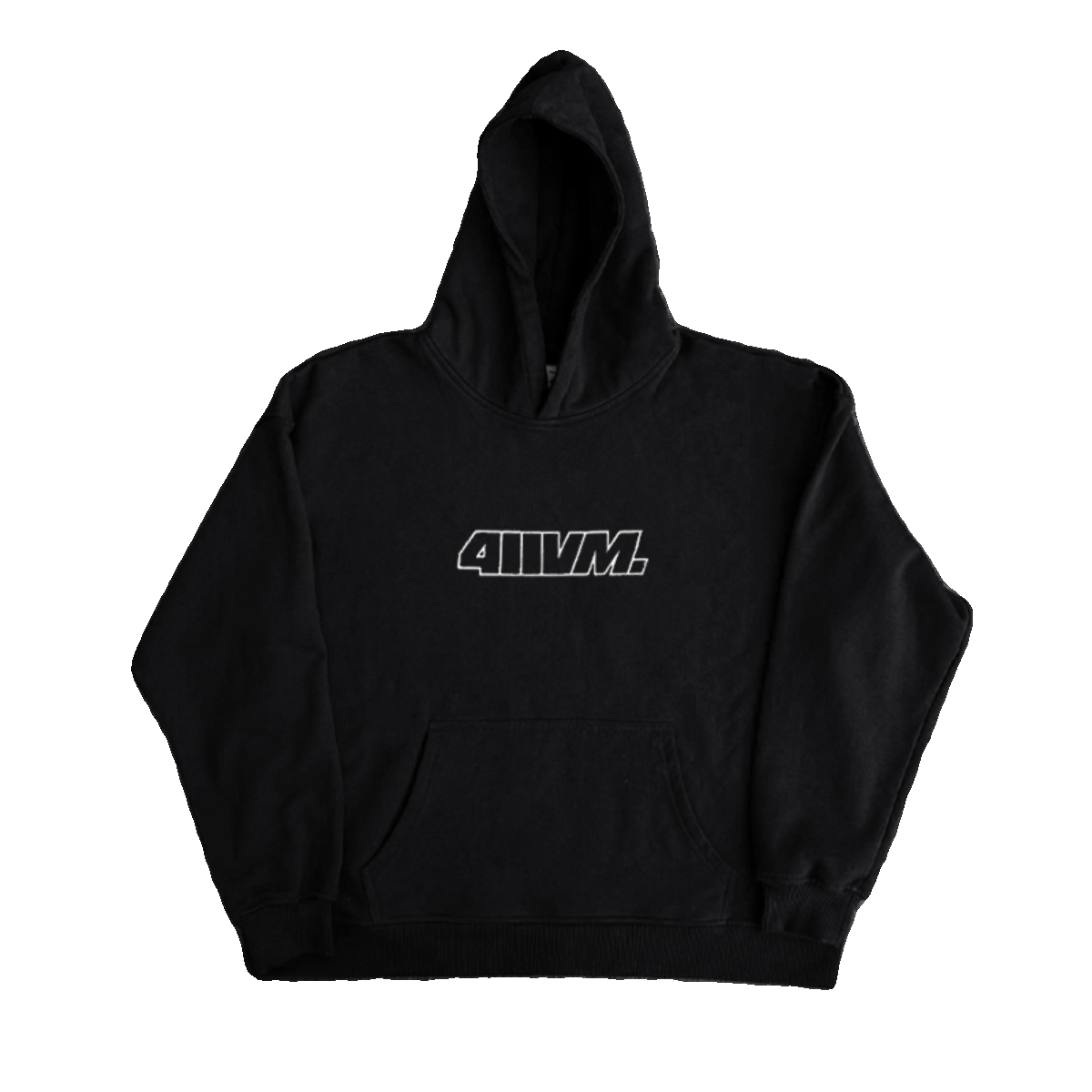Letter Print Heavyweight Pullover Hoodie WN16420