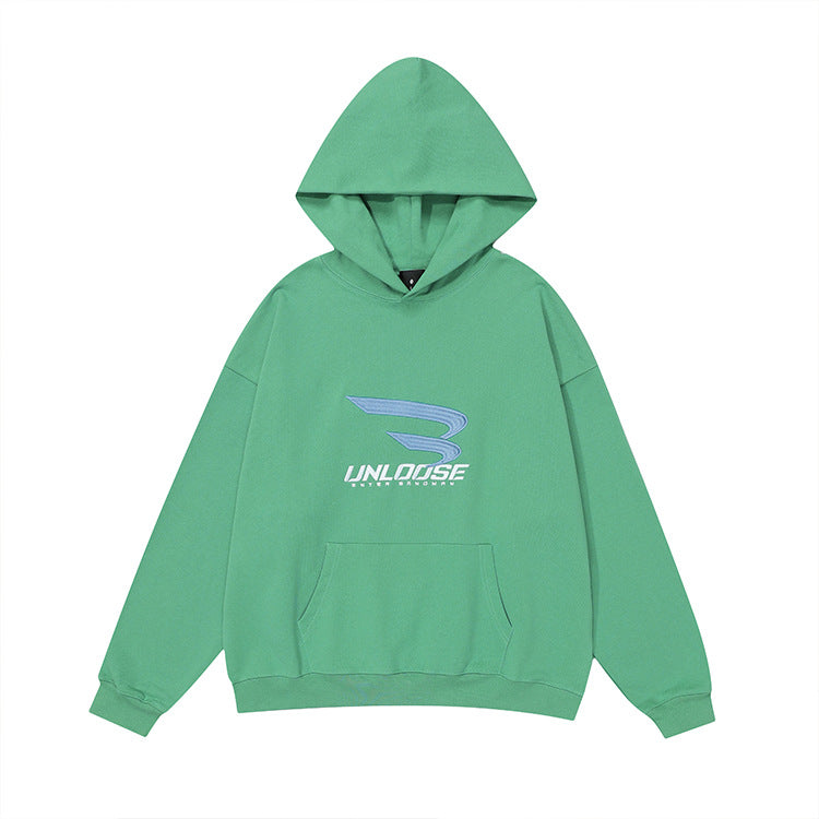 Embroidery Oversize Pullover Hoodie WN12464