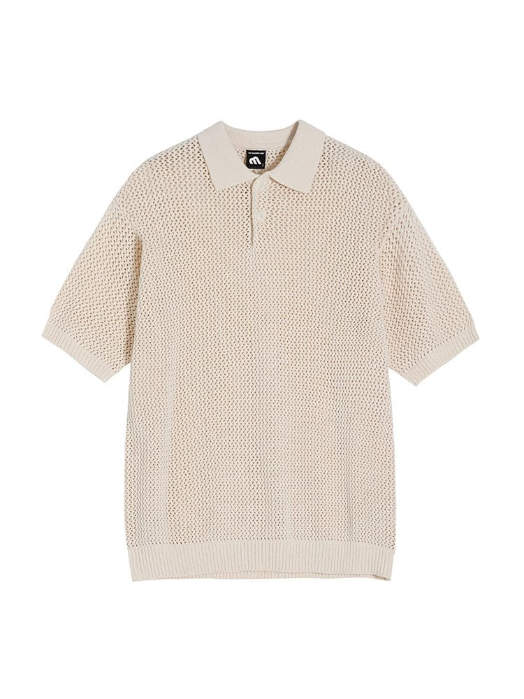 Short Sleeve Knit Polo Shirt WN6789