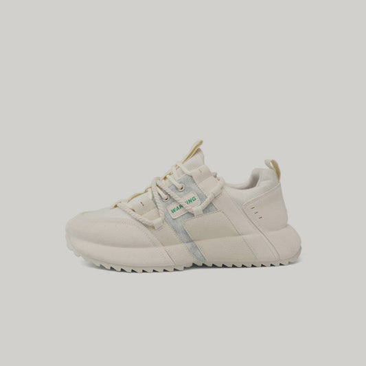 Patchwork Platform Lace-Up Sneakers WN23537