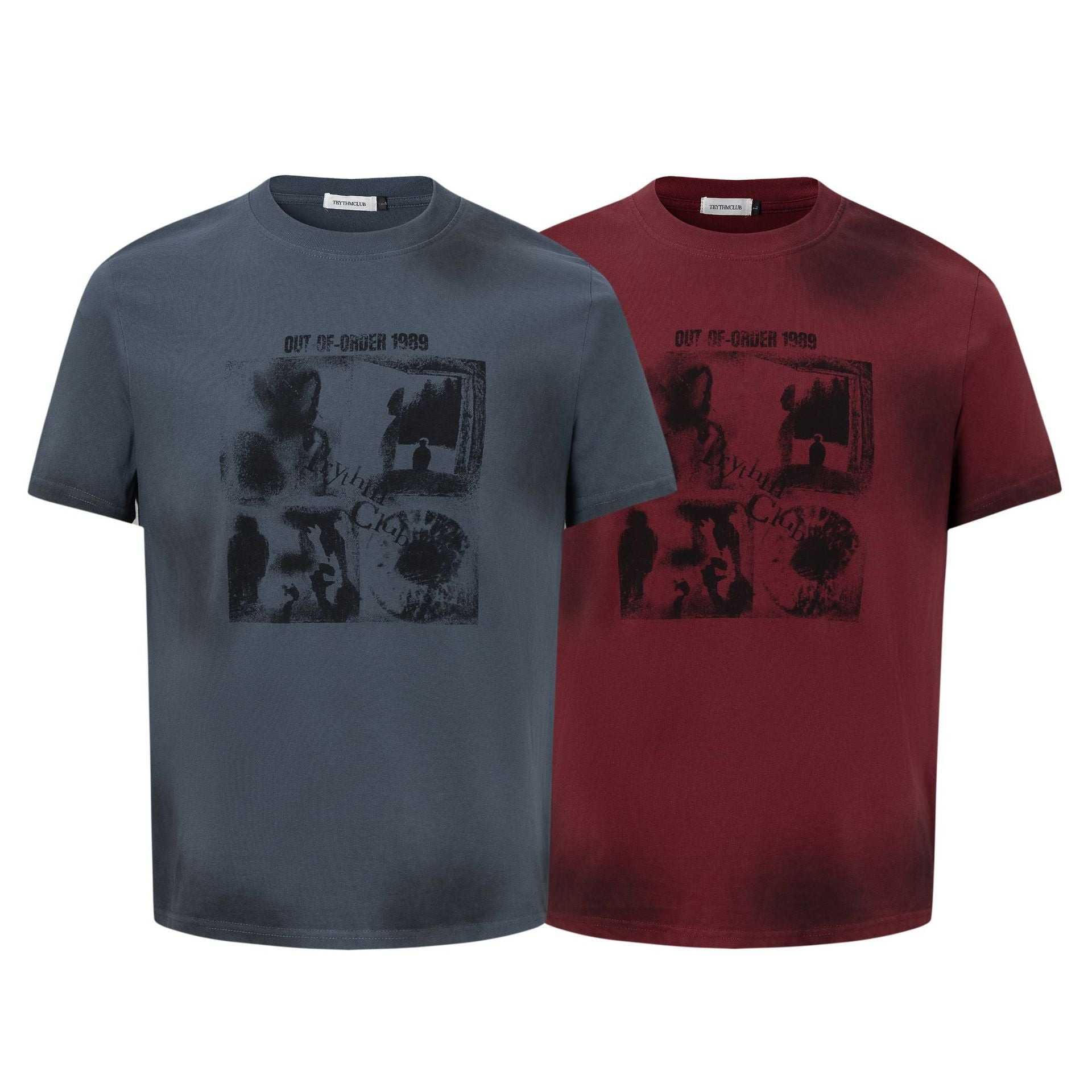 Washed Portrait Graphic Short Sleeve T-Shirt WN26029 – WONDER NOAH