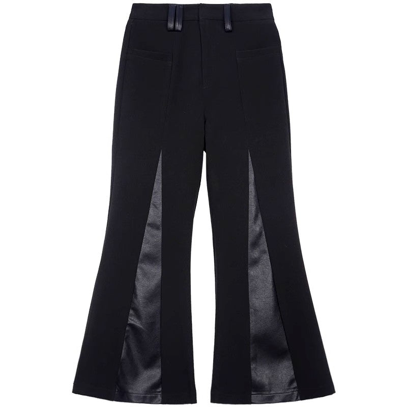 PU Leather Mis Flare Trousers WN6898
