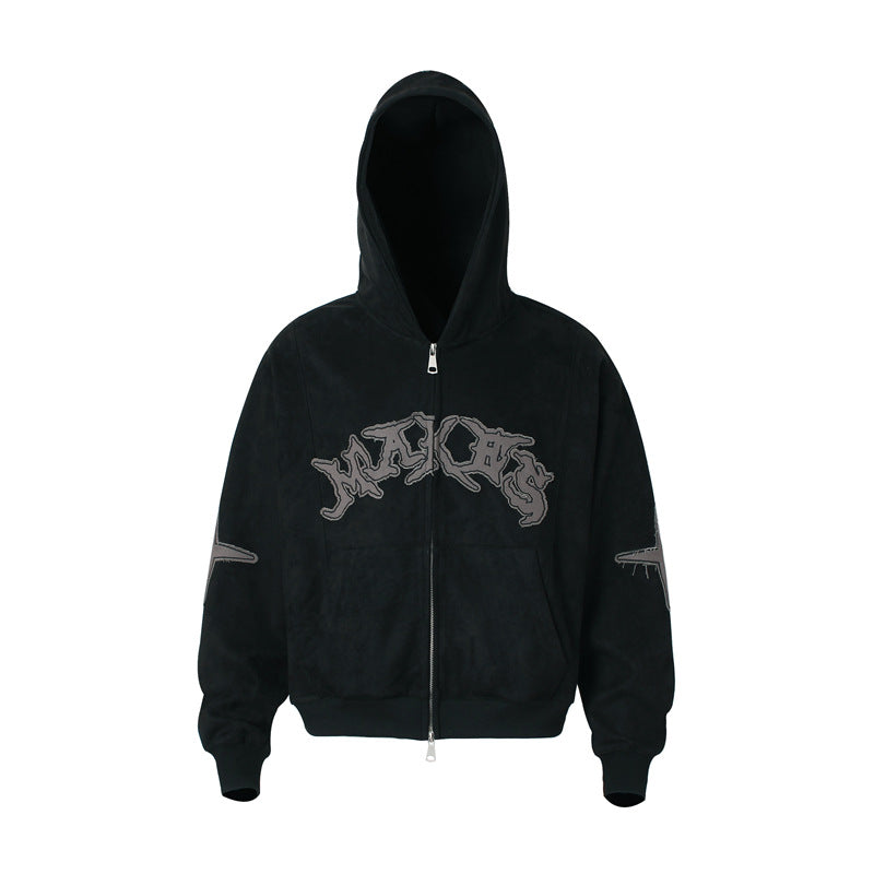 Double Zipper Sueded Hooded Short Jacket WN11232 – WONDER NOAH