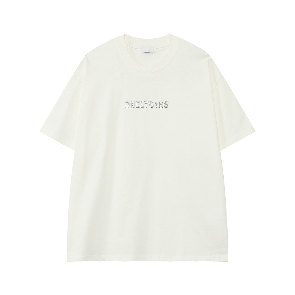 Letter Print Short Sleeve T-Shirt WN24939