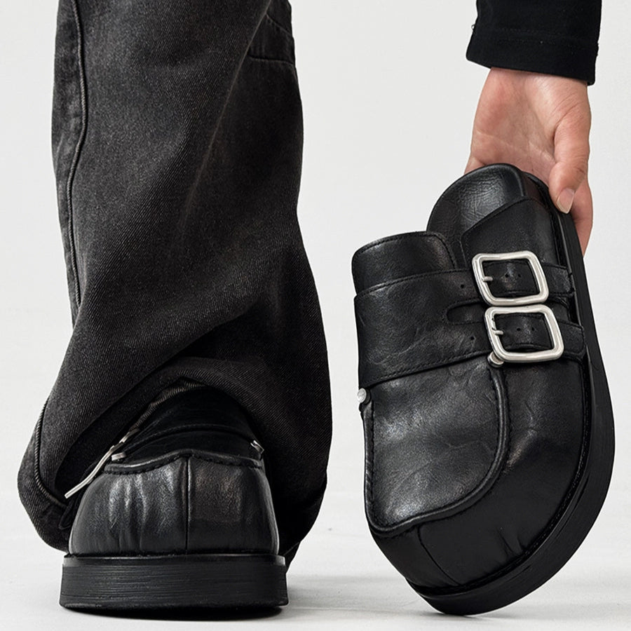 Derby Platform Mule Shoes WN19162