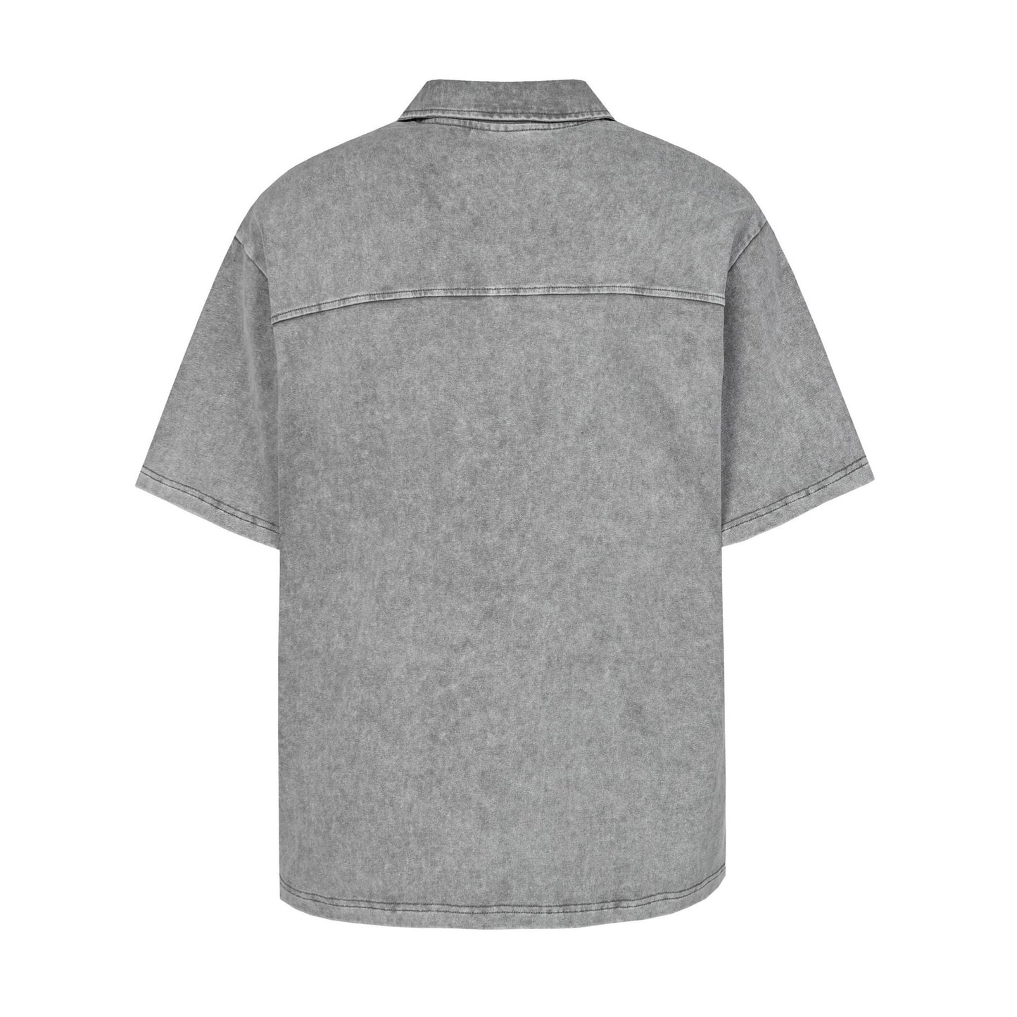 Washed Pleat Short Sleeve Polo Shirt WN26782