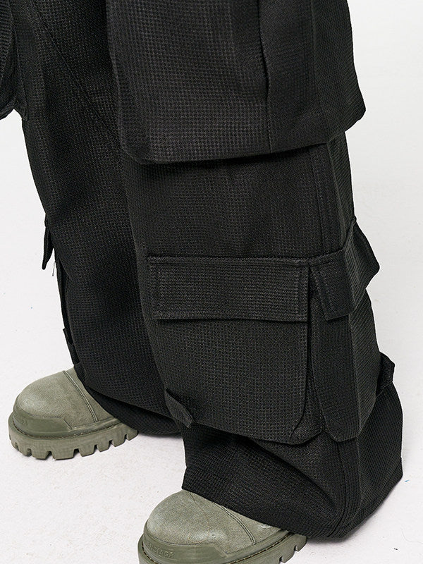 Multi Pocket Wide Leg Cargo Pants WN24333