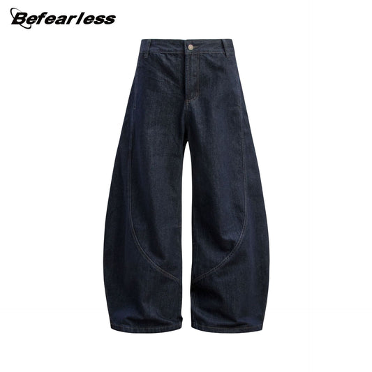 Panel Wide Leg Denim Jeans WN26279