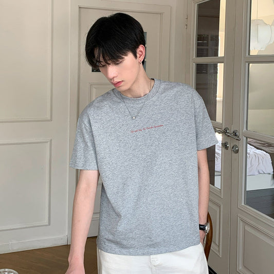 Letter Embroidery Short Sleeve T-Shirt WN24986