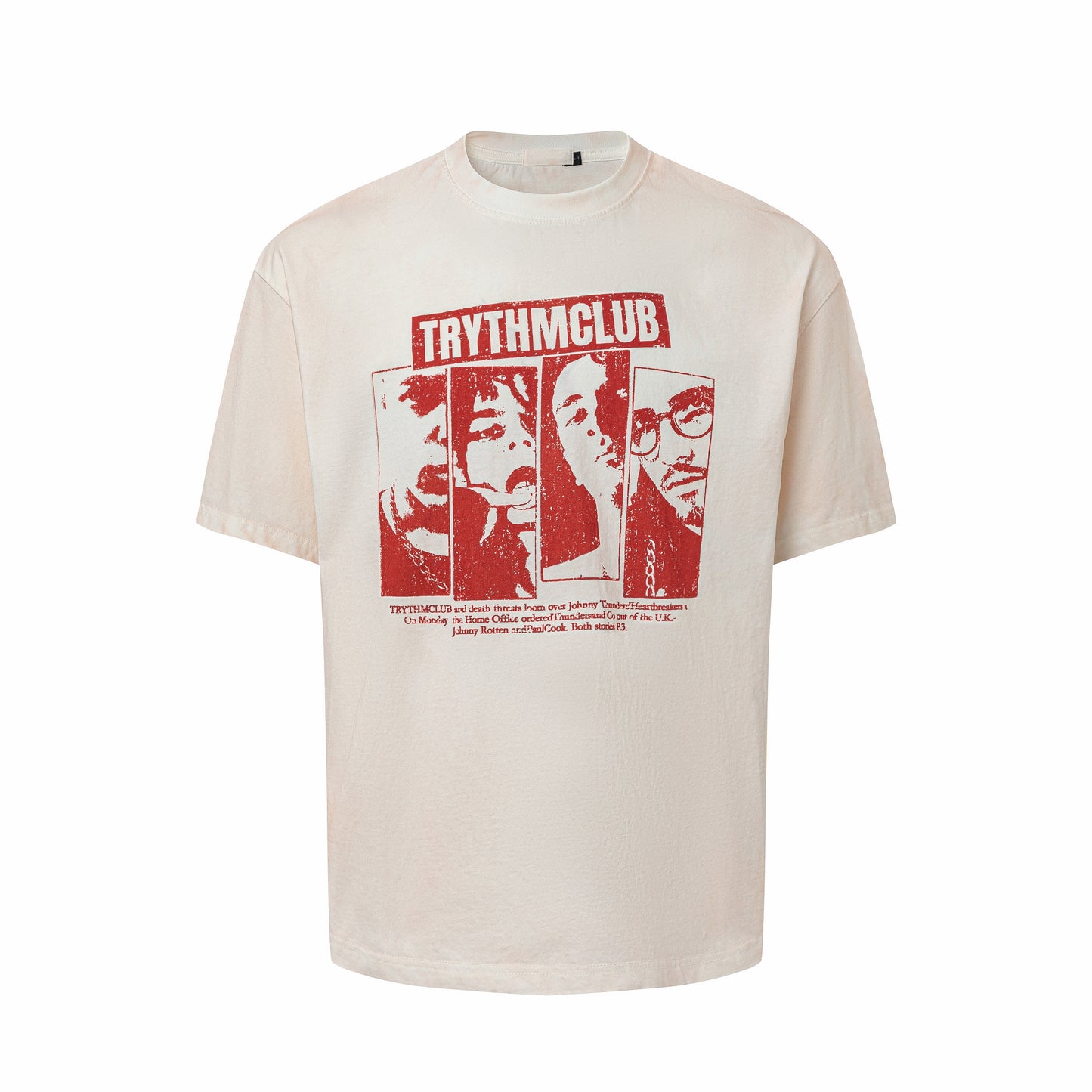 Washed Graphic Print Oversize Short Sleeve T-Shirt WN24434