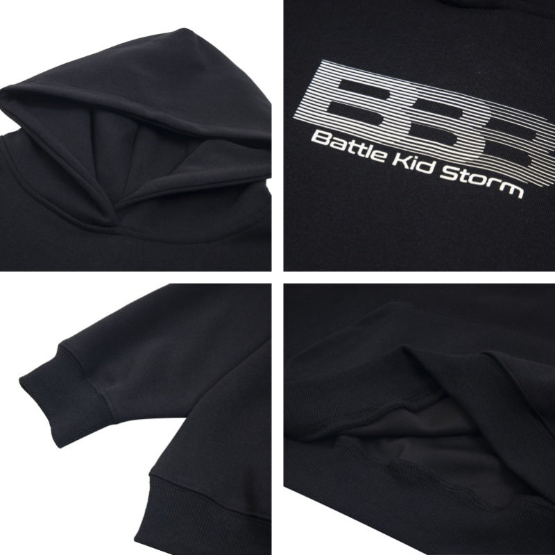 Gradient Runway Graphic Oversize Hoodie WN11577