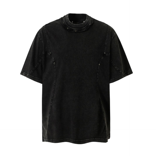Studs Washed Short Sleeve T-Shirt WN26765