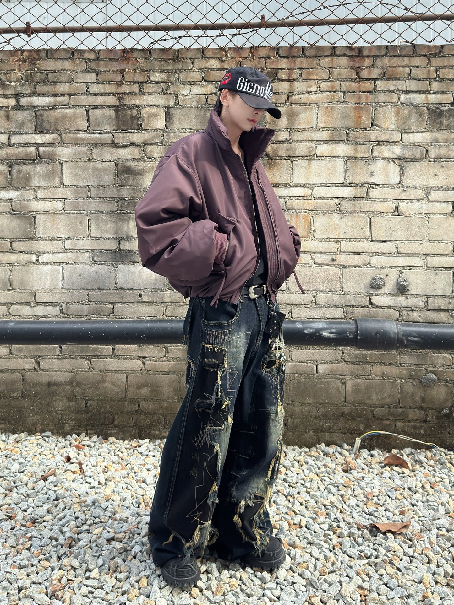 Simple Short Padded Jacket WN22991