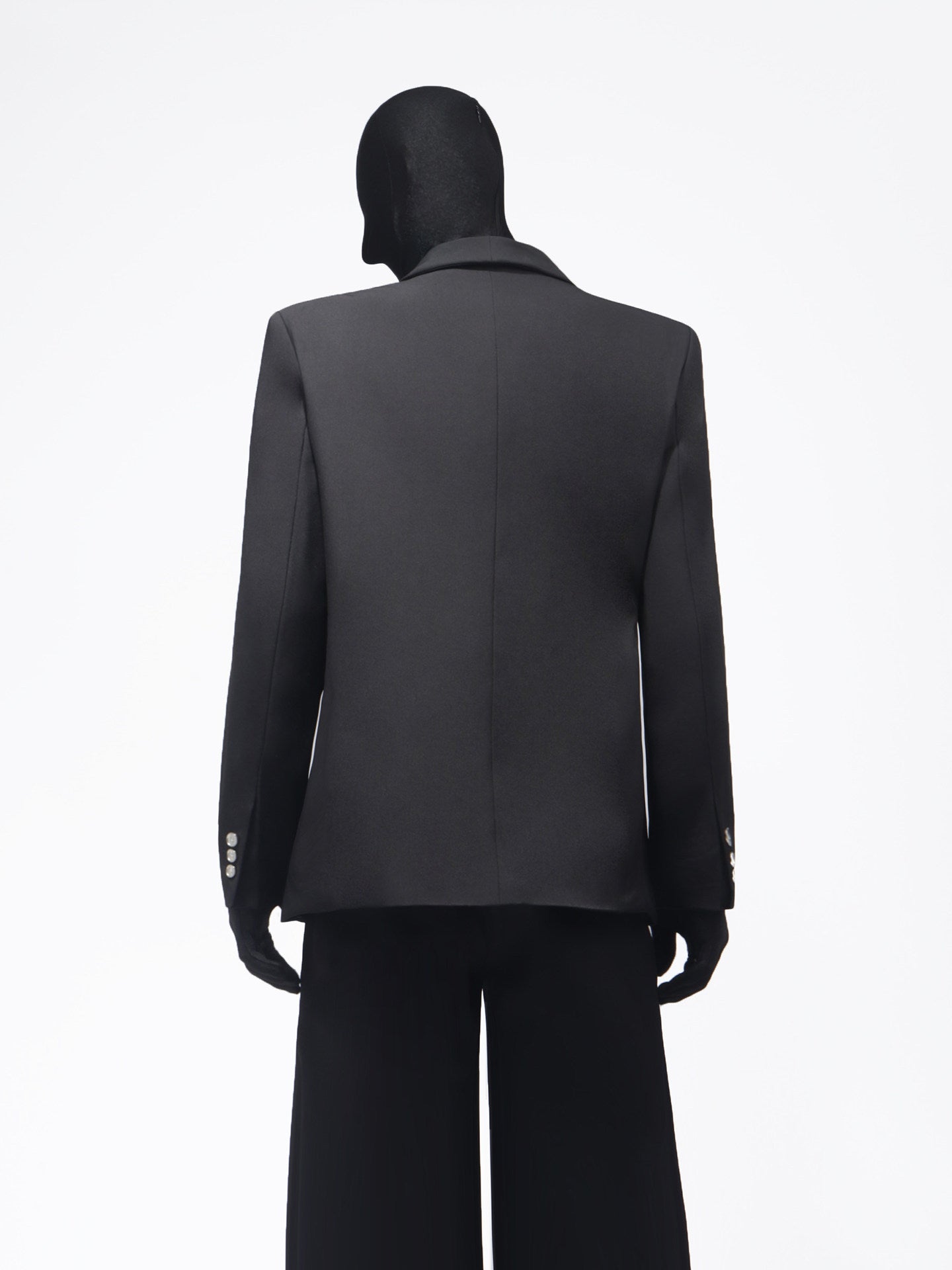 Shoulder-Pad Lace-Up Tailored Jacket & Straight Trousers Setup WN23674