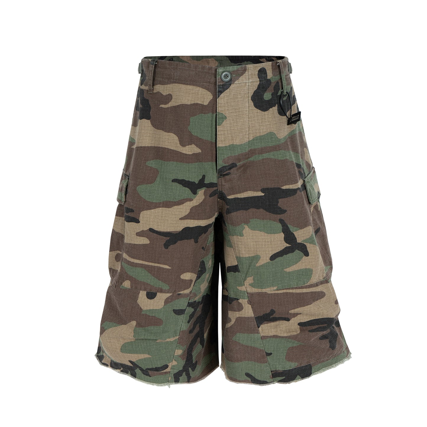 Camouflage Multi-Pocket Cargo Half Pants WN16961