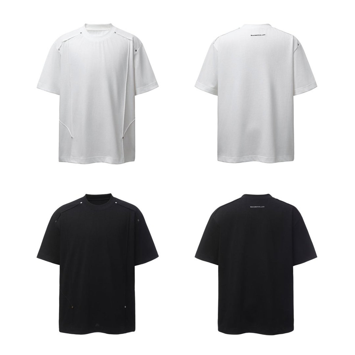 Panel Studs Short Sleeve T-Shirt WN26798