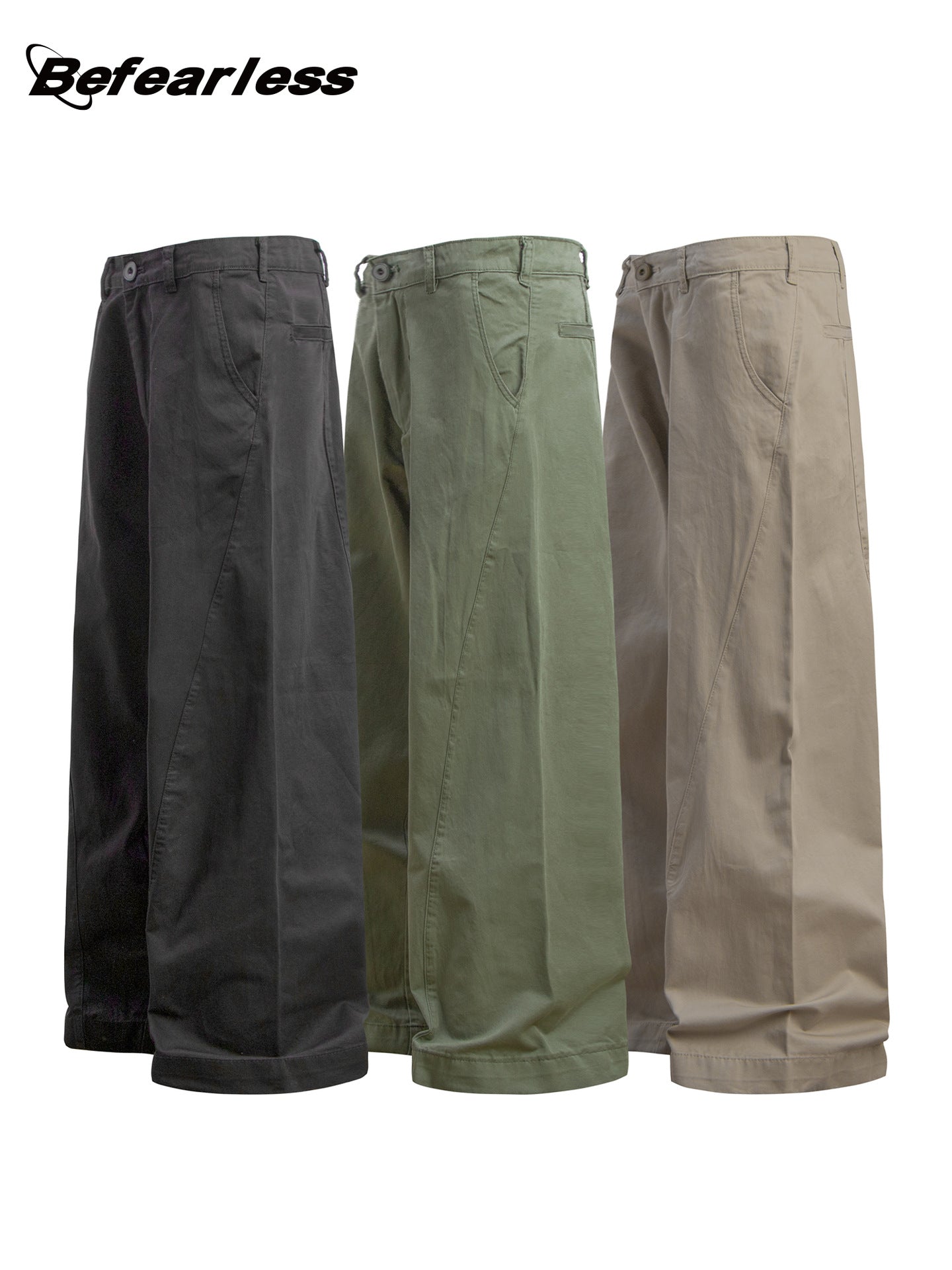 Pleats Panel Wide Leg Pants WN26293