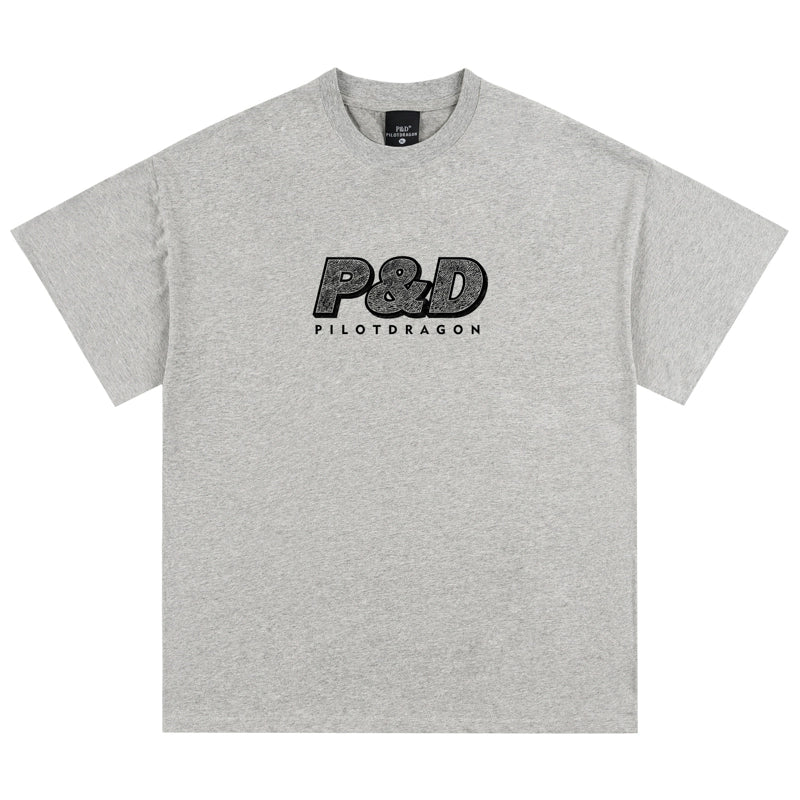 Washed Logo Print Oversize Short Sleeve T-Shirt WN17507