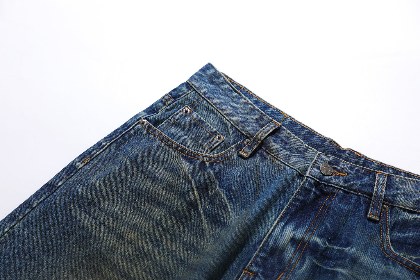 Washed Fade Cropped Denim Jeans WN25442