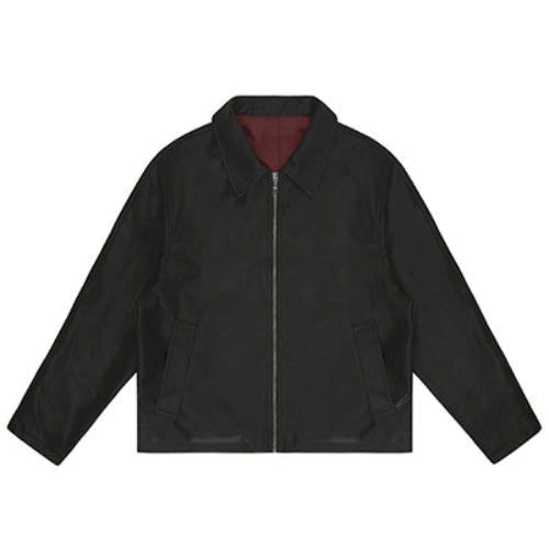 Turn-Down Collar Short PU Leather Jacket WN21395