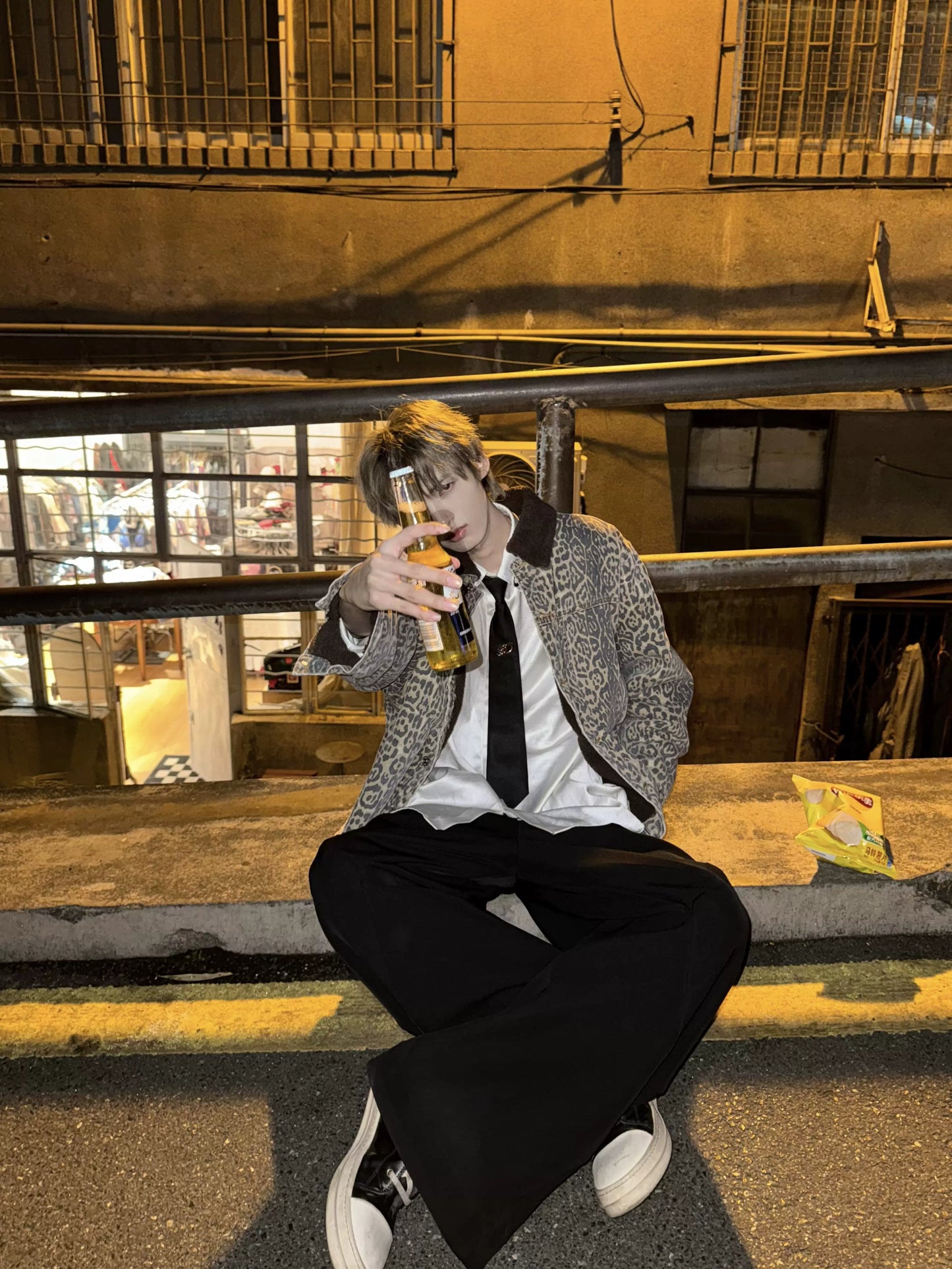 Leopard Print Sherpa Thick Jacket WN20723