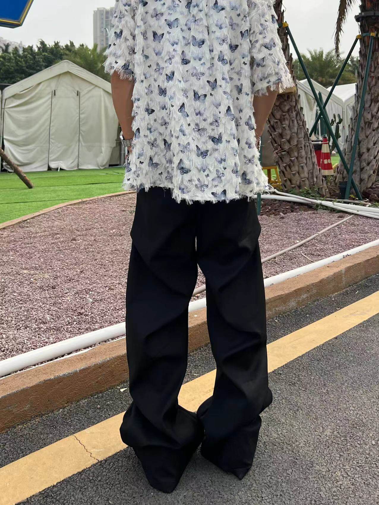 Extra Long Wide Leg Pants WN24118