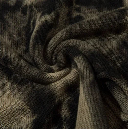 Tie-dye Damage Crochet Knit Sweater WN15019