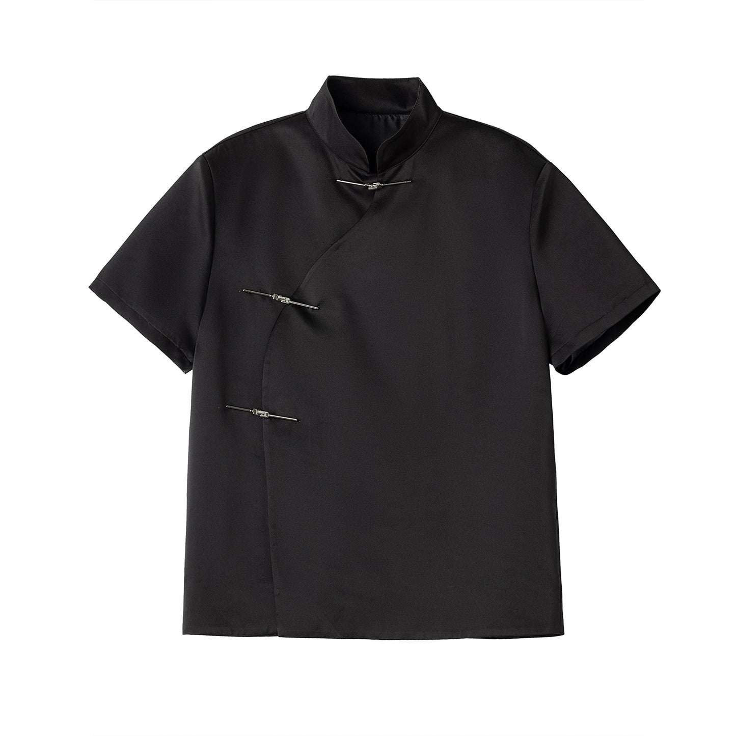 Oversize Chinese-Style Short Sleeve Shirt WN13303