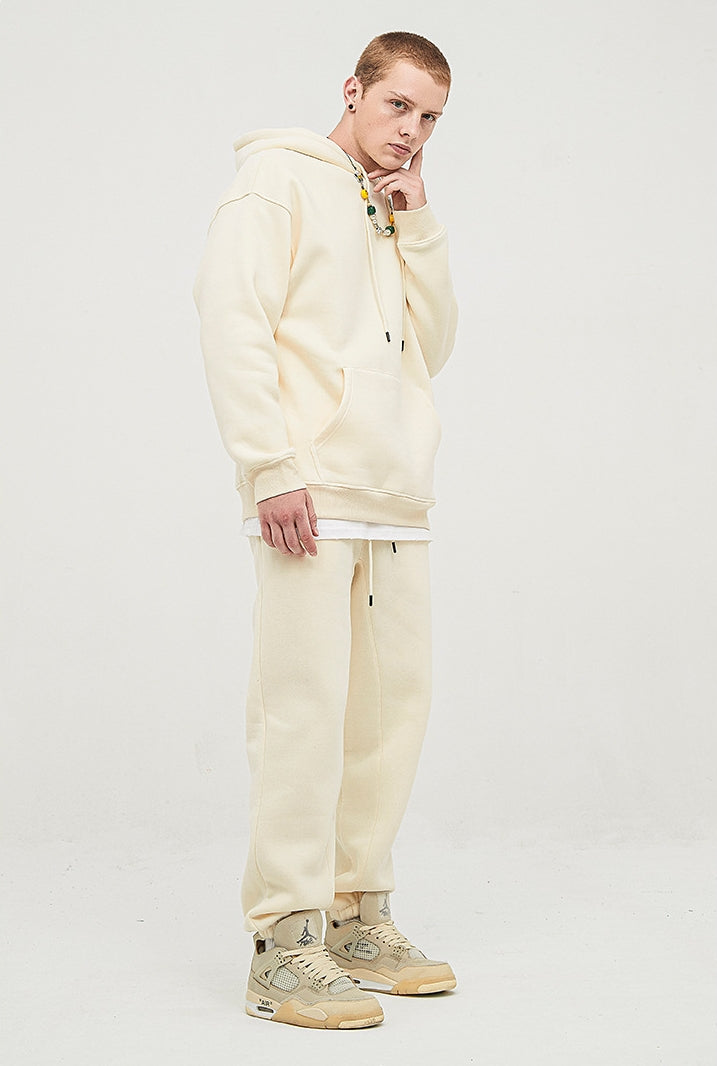 Fleece Lining Oversize Hoodie & Fleece Lining Sweatpants WN9945-K2