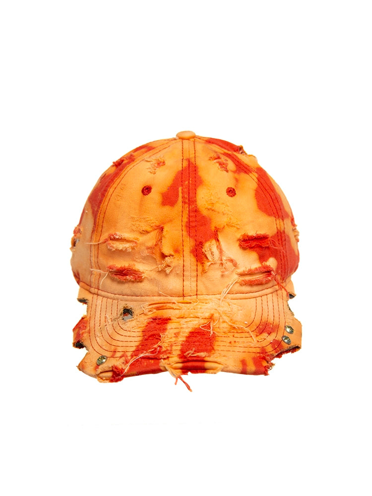 Tie-Dye Damage Curved-Brim Cap WN21098
