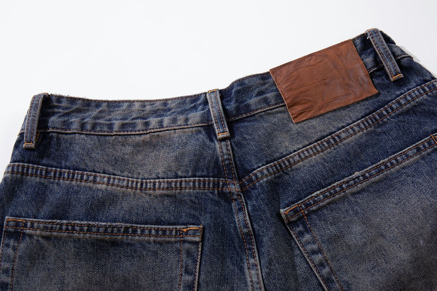 Panel Wash Wide Leg Denim Jeans WN23107