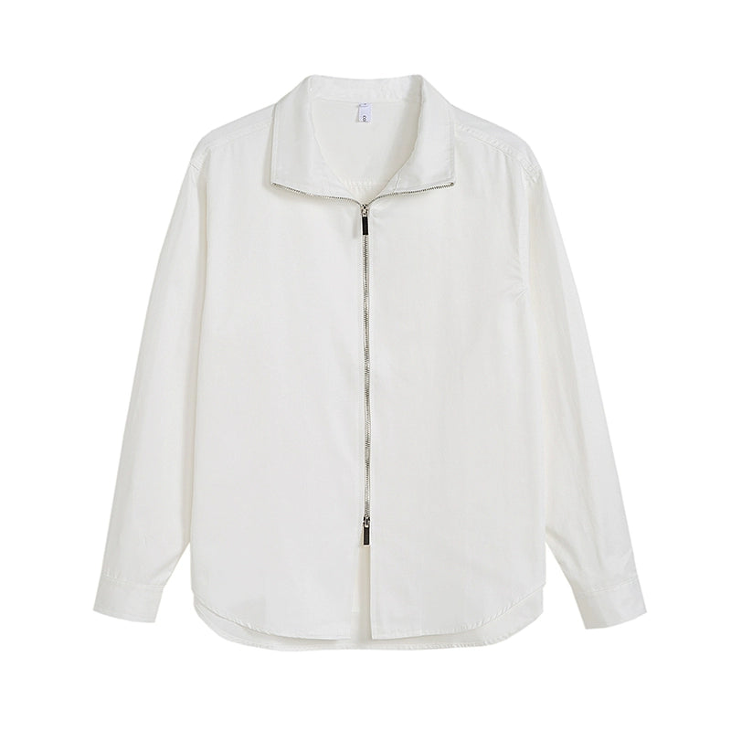 Stand Neck Double Zipper Shirt WN21583