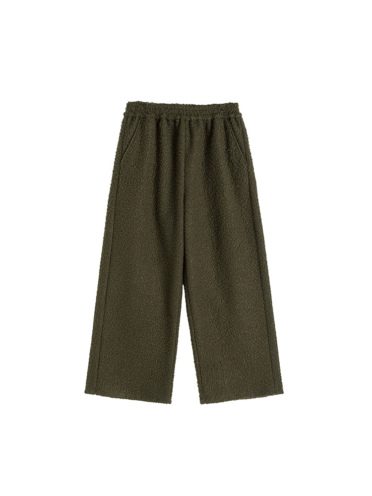 Thick Oversize Sherpa Boa Cardigan & Sherpa Boa Pants Setup WN13351