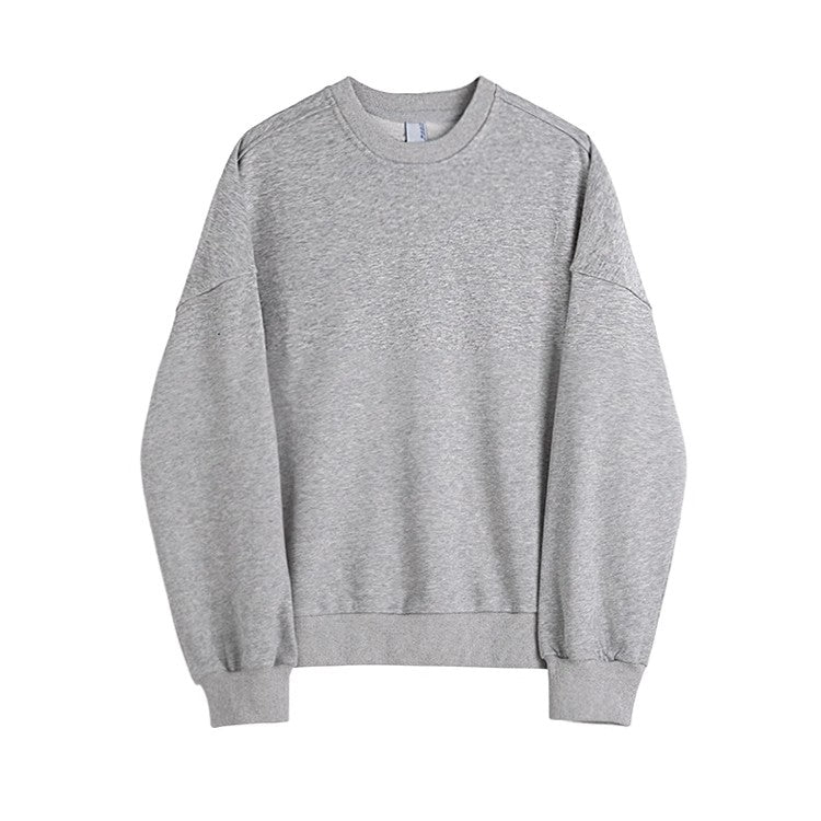 Oversize Round Neck Pullover Sweatshirt WN6675