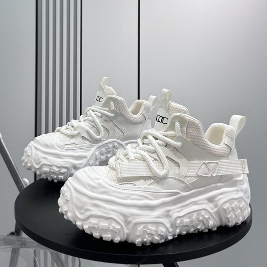 Strap Mesh Platform Chunky Sole Sneakers WN24659