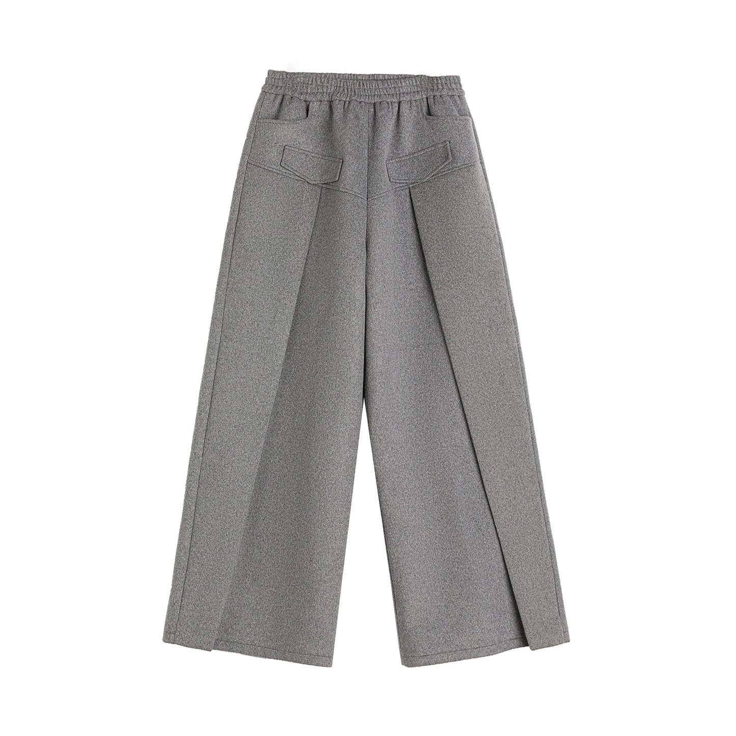 Asymmetric Oversize Tailored Jacket & Wide-leg Pleats Trousers Setup WN13326